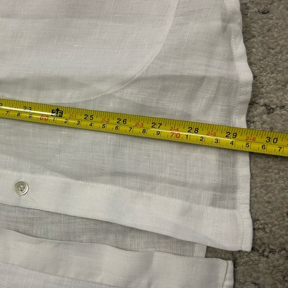Theory S NWOT linen Button Down Blouse - Picture 12 of 14